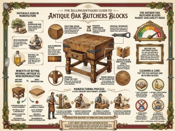 Antique Oak Butchers Blocks Guide Infographic
