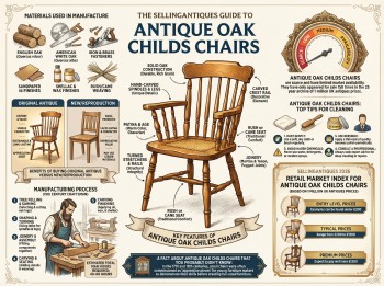 Antique Oak Childs Chairs Guide Infographic