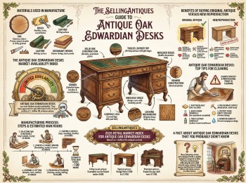 Antique Oak Edwardian Desks Guide Infographic