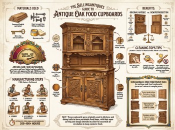 Antique Oak Food Cupboards Guide Infographic