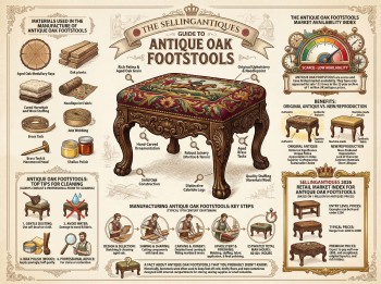 Antique Oak Footstools Guide Infographic