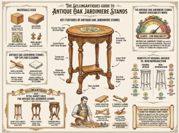 Antique Oak Jardiniere Stands Guide Infographic