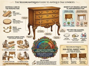 Antique Oak Lowboys Guide Infographic