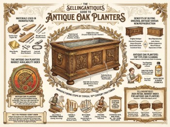 Antique Oak Planters Guide Infographic
