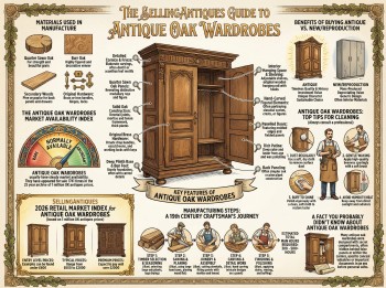 Antique Oak Wardrobes Guide Infographic