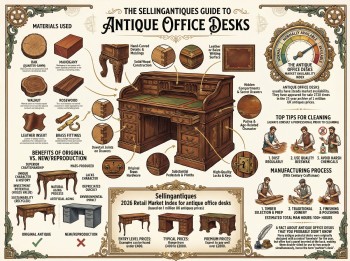 Antique Office Desks Guide Infographic