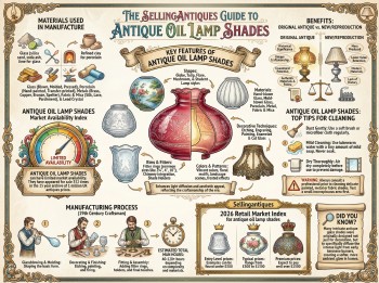 Antique Oil Lamp Shades Guide Infographic