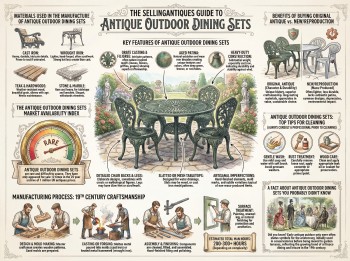 Antique Outdoor Dining Sets Guide Infographic