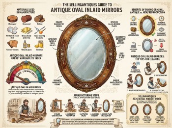 Antique Oval Inlaid Mirrors Guide Infographic