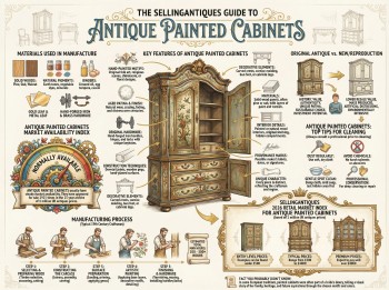 Antique Painted Cabinets Guide Infographic