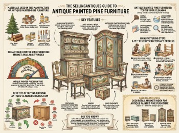 Antique Painted Pine Furniture Guide Infographic