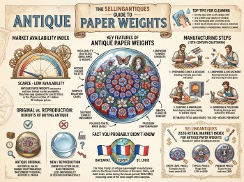 Antique Paper Weights Guide Infographic