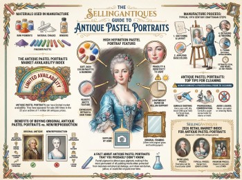 Antique Pastel Portraits Guide Infographic