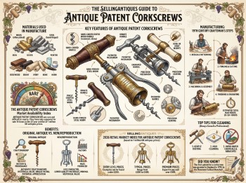 Antique Patent Corkscrews Guide Infographic