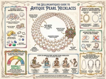 Antique Pearl Necklaces Guide Infographic