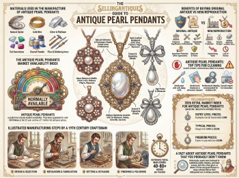 Antique Pearl Pendants Guide Infographic