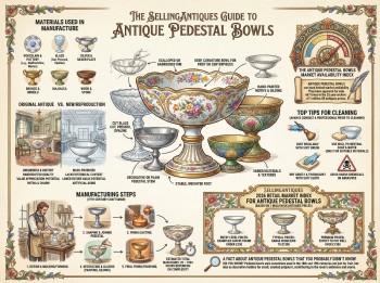 Antique Pedestal Bowls Guide Infographic