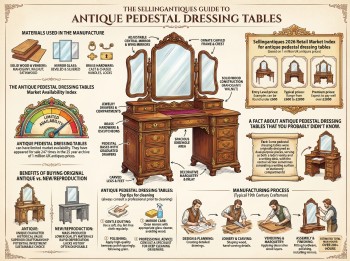 Antique Pedestal Dressing Tables Guide Infographic