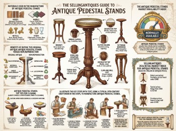 Antique Pedestal Stands Guide Infographic