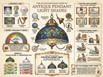 Antique Pendant Light Shades Guide Infographic