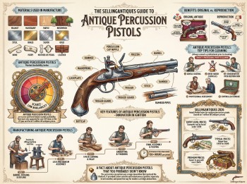 Antique Percussion Pistols Guide Infographic