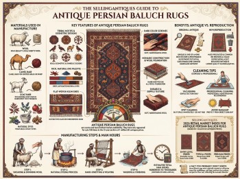 Antique Persian Baluch Rugs Guide Infographic