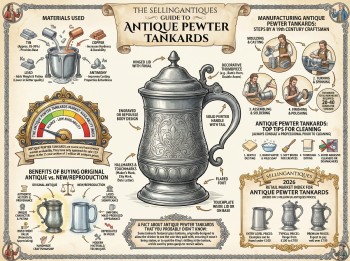 Antique Pewter Tankards Guide Infographic