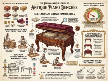 Antique Piano Benches Guide Infographic