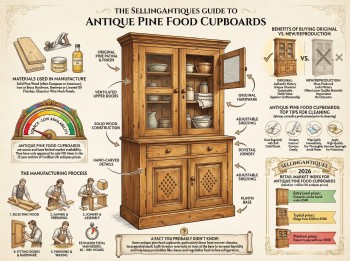Antique Pine Food Cupboards Guide Infographic