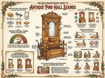 Antique Pine Hall Stands Guide Infographic