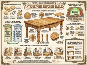 Antique Pine Kitchen Tables Guide Infographic