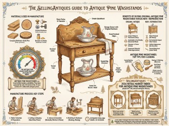 Antique Pine Washstands Guide Infographic