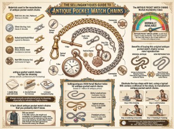 Antique Pocket Watch Chains Guide Infographic