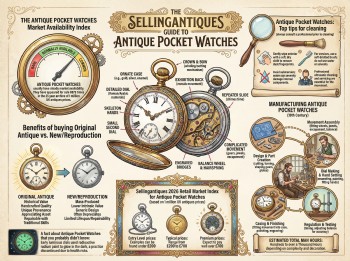 Antique Pocket Watches Guide Infographic