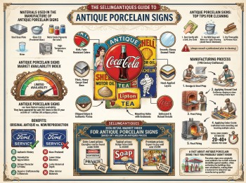 Antique Porcelain Signs Guide Infographic