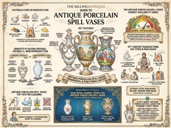 Antique Porcelain Spill Vases Guide Infographic