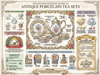 Antique Porcelain Tea Sets Guide Infographic