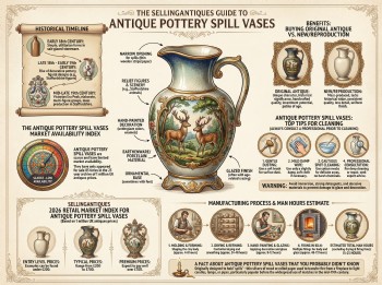 Antique Pottery Spill Vases Guide Infographic