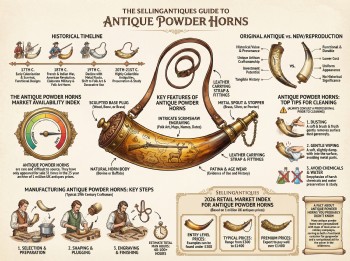 Antique Powder Horns Guide Infographic