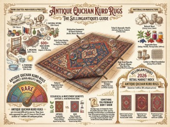 Antique Quchan Kurd Rugs Guide Infographic