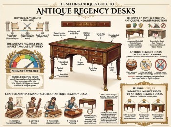 Antique Regency Desks Guide Infographic