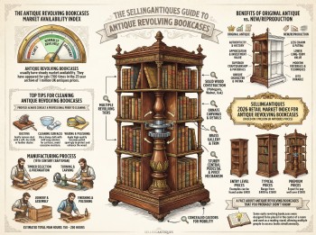 Antique Revolving Bookcases Guide Infographic
