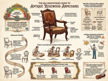 Antique Rosewood Armchairs Guide Infographic