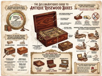 Antique Rosewood Boxes Guide Infographic