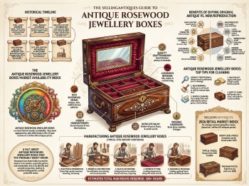 Antique Rosewood Jewellery Boxes Guide Infographic
