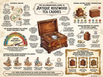 Antique Rosewood Tea Caddies Guide Infographic