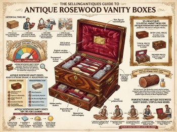 Antique Rosewood Vanity Boxes Guide Infographic