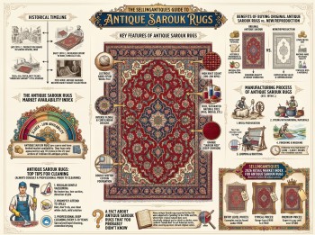 Antique Sarouk Rugs Guide Infographic