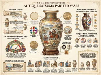 Antique Satsuma Painted Vases Guide Infographic