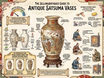 Antique Satsuma Vases Guide Infographic